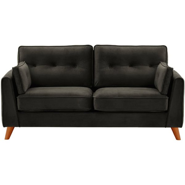 Magnus 2,5 Seater Sofa, black, Leg colour: aveo