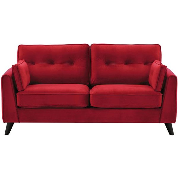 Magnus 2,5 Seater Sofa, dark red, Leg colour: black