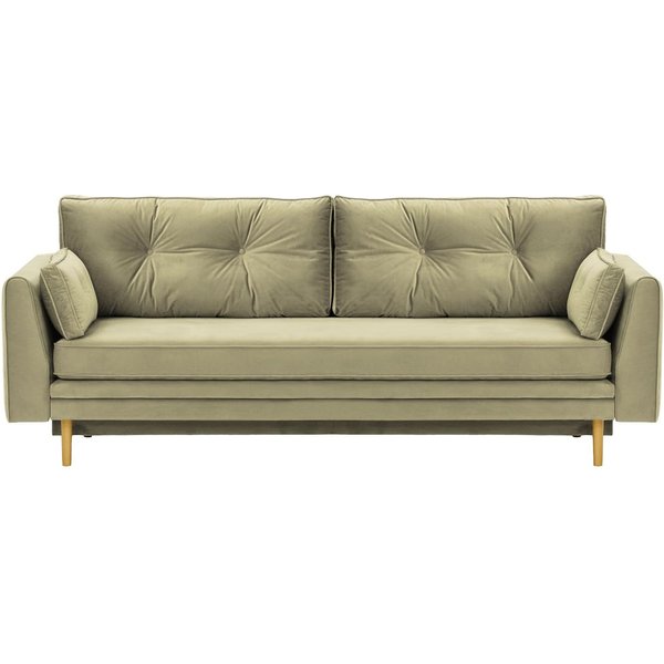 Magnus Sofa Bed with Storage, mink, Leg colour: like oak