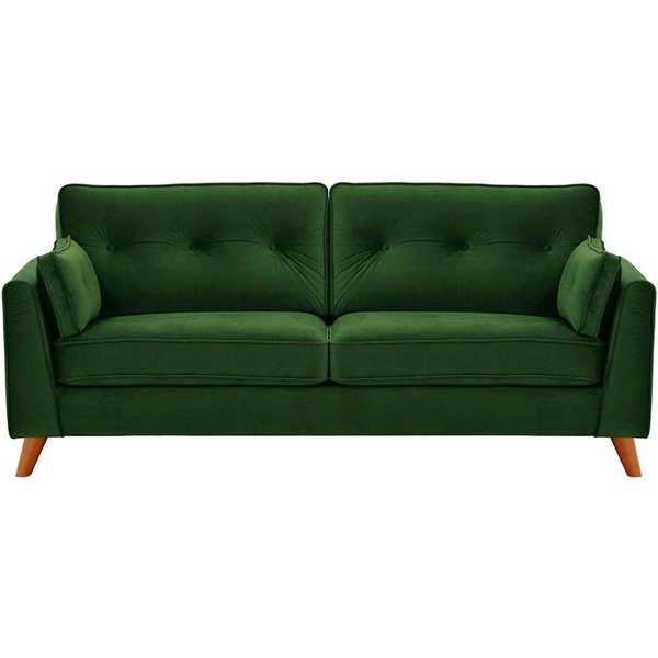 Magnus 3 Seater Sofa, dark green, Leg colour: aveo