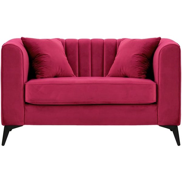 Mary Snuggle Seat, dark red, Leg colour: matte black