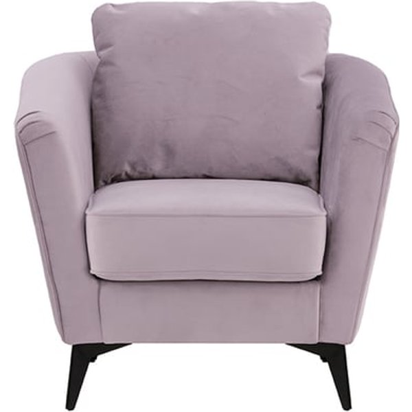 Mary Accent Chair, lilac, Leg colour: matte black