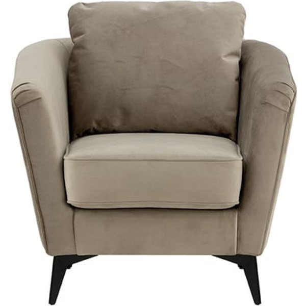 Mary Accent Chair, graphite, Leg colour: like oak
