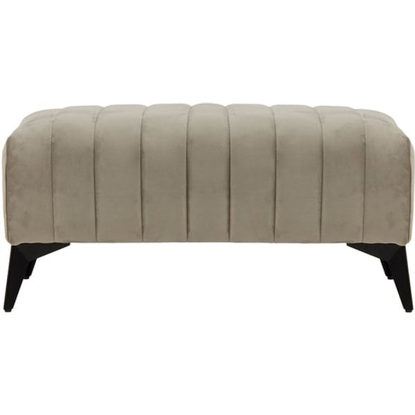 Mary Small Footstool, mustard, Leg colour: dark oak