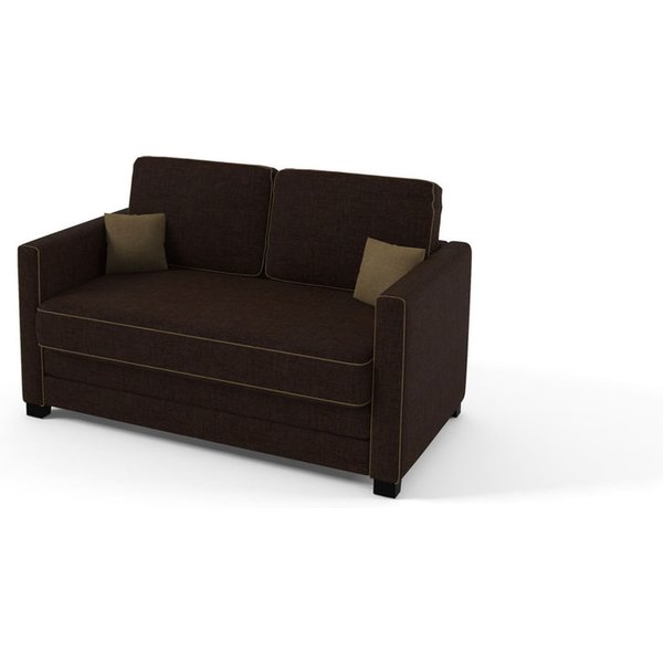 Boom 2 Seater Sofa Bed, brown, cream