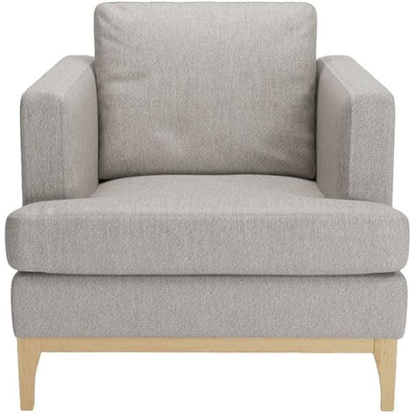 Scarlett Eco Armchair, Grey, Leg colour: like oak