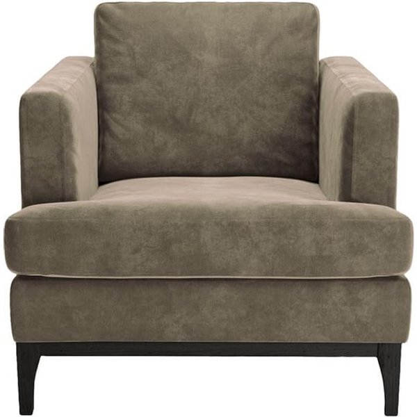 Scarlett Eco Armchair, light brown, Leg colour: black