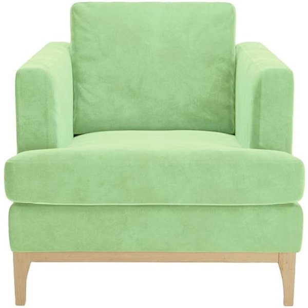 Scarlett Eco Armchair, mint, Leg colour: like oak