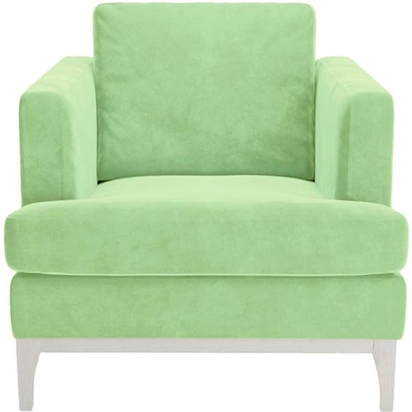 Scarlett Eco Armchair, mint, Leg colour: white
