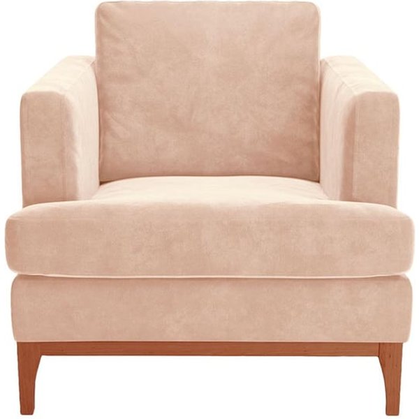 Scarlett Eco Armchair, pink, Leg colour: aveo