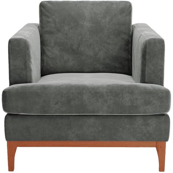Scarlett Eco Armchair, Grey, Leg colour: aveo