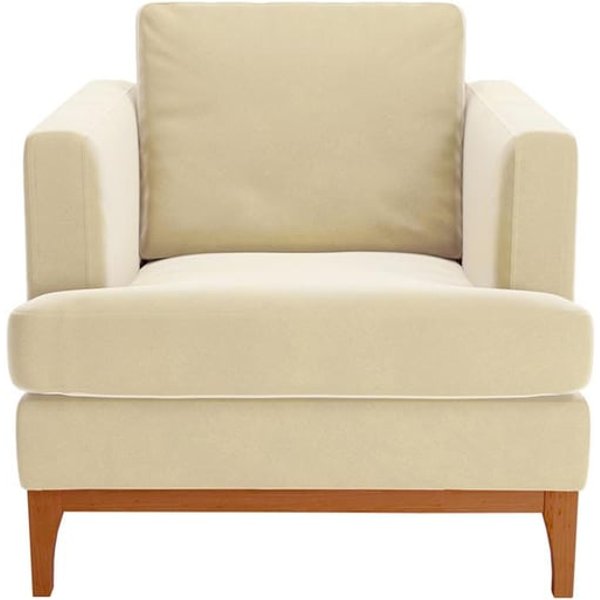 Scarlett Armchair, light beige, Leg colour: aveo