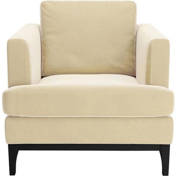 Scarlett Armchair, light beige, Leg colour: black