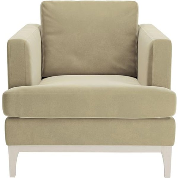 Scarlett Armchair, mink, Leg colour: white