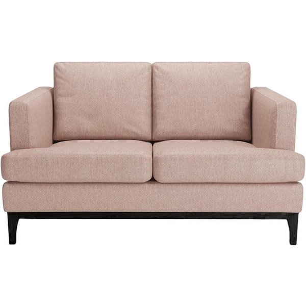 Scarlett Eco 2 Seater Sofa, Pale pink, Leg colour: black