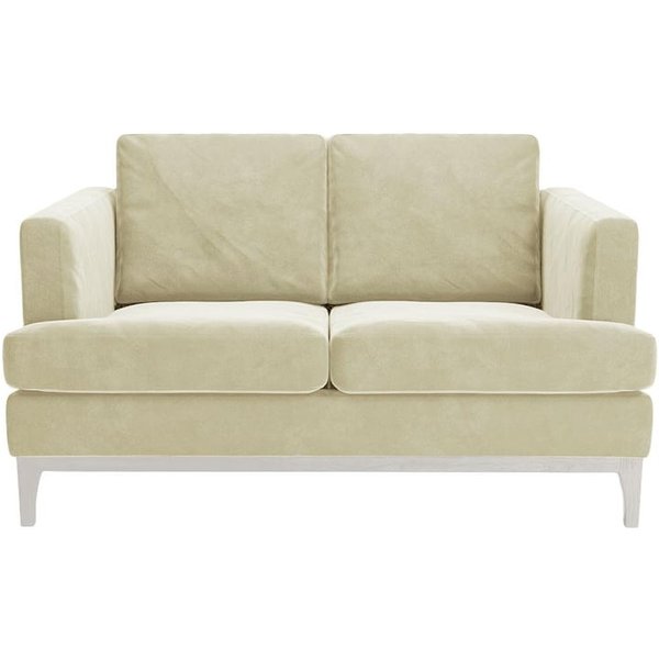 Scarlett Eco 2 Seater Sofa, Cream, Leg colour: white