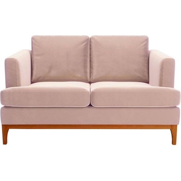 Scarlett 2 Seater Sofa, lilac, Leg colour: aveo