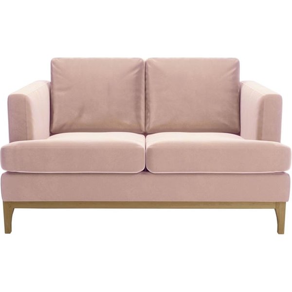 Scarlett 2 Seater Sofa, lilac, Leg colour: wax black