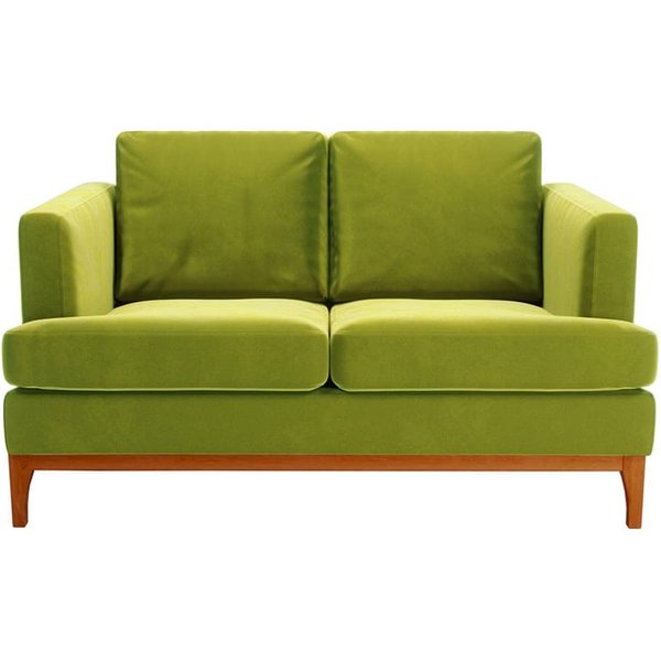 Scarlett 2 Seater Sofa, olive green, Leg colour: aveo