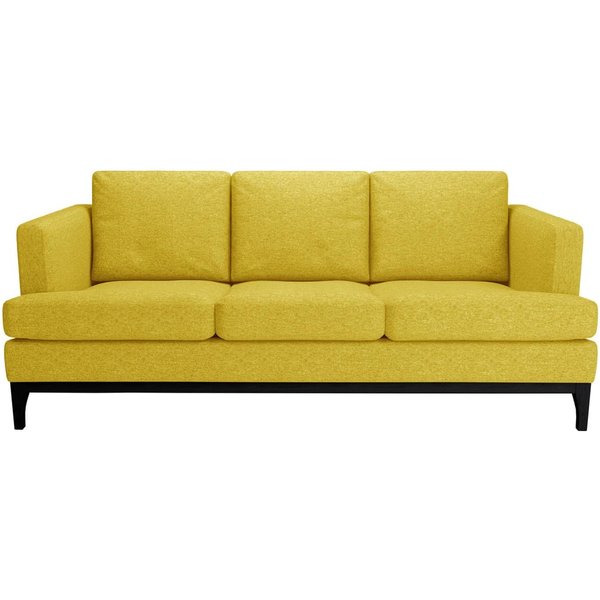 Scarlett 3 Seater Sofa, V 33 - Rust, Leg colour: black