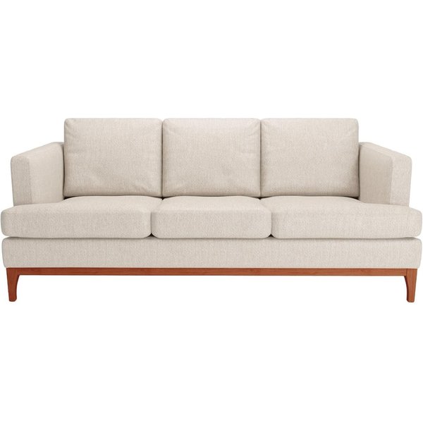 Scarlett Eco 3 Seater Sofa, Cream, Leg colour: aveo