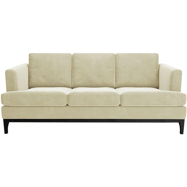 Scarlett Eco 3 Seater Sofa, Cream, Leg colour: black