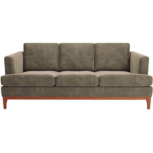 Scarlett Eco 3 Seater Sofa, light brown, Leg colour: aveo