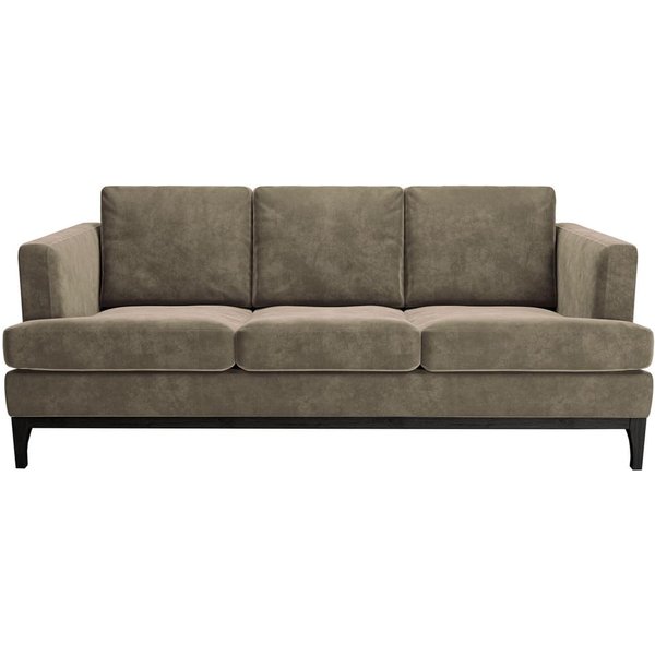 Scarlett Eco 3 Seater Sofa, light brown, Leg colour: black