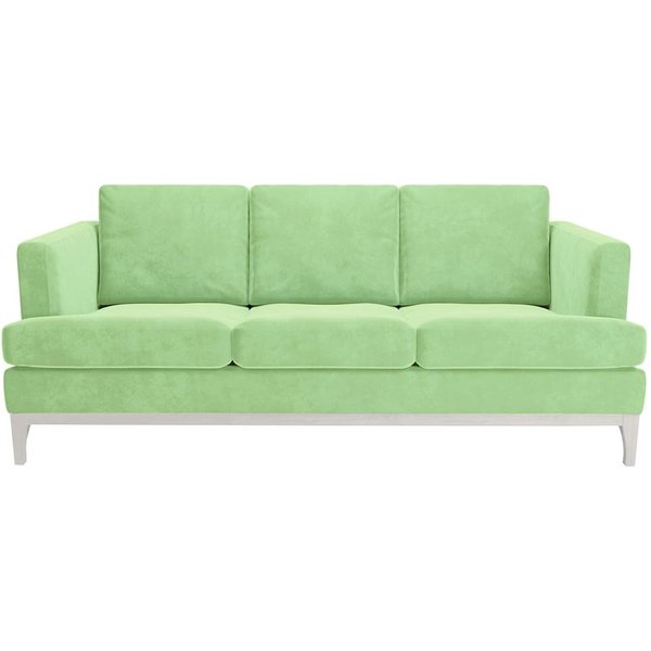 Scarlett Eco 3 Seater Sofa, mint, Leg colour: white