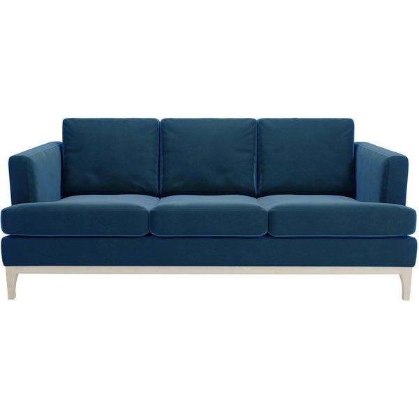 Scarlett 3 Seater Sofa, blue, Leg colour: white