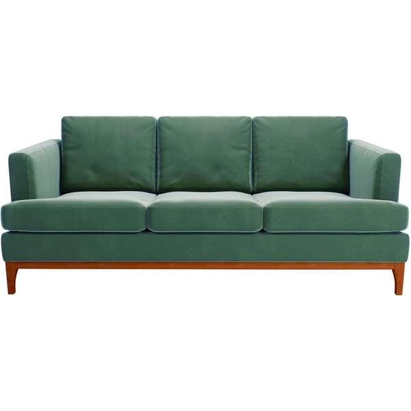 Scarlett 3 Seater Sofa, dirty blue, Leg colour: aveo