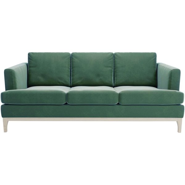 Scarlett 3 Seater Sofa, dirty blue, Leg colour: white