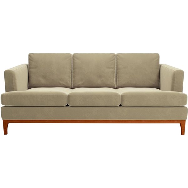 Scarlett 3 Seater Sofa, mink, Leg colour: aveo