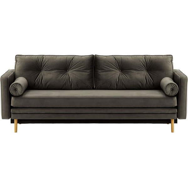 Mossa Sofa Bed with Storage, graphite, Leg colour: like oak
