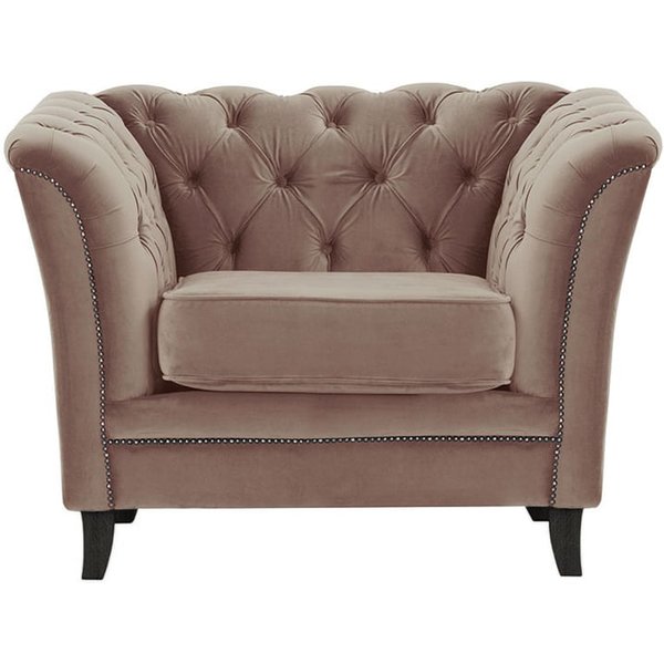 Karin Armchair, lilac, Leg colour: black