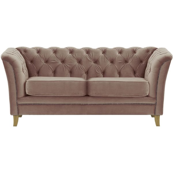 Karin 2 Seater Sofa, lilac, Leg colour: like oak