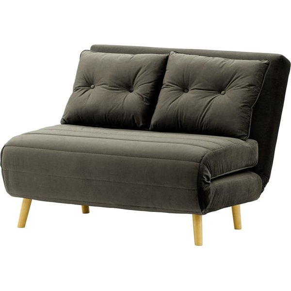 Flic Small Sofa Bed - width 103 cm, graphite, Leg colour: like oak