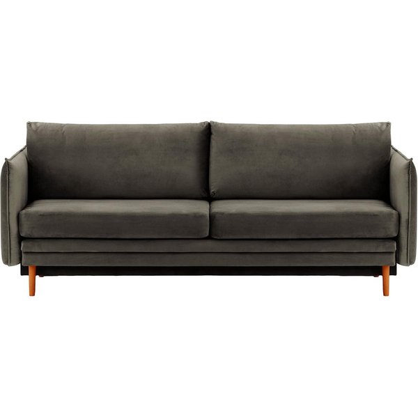Nimbus Sofa Bed with Storage, graphite, Leg colour: aveo