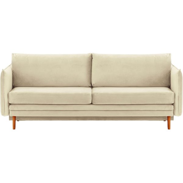 Nimbus Sofa Bed with Storage, light beige, Leg colour: aveo