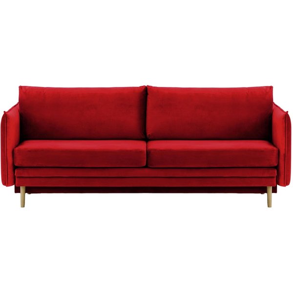 Nimbus Sofa Bed with Storage, lime, Leg colour: wax black