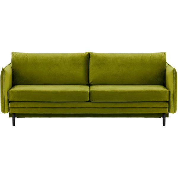 Nimbus Sofa Bed with Storage, olive green, Leg colour: black