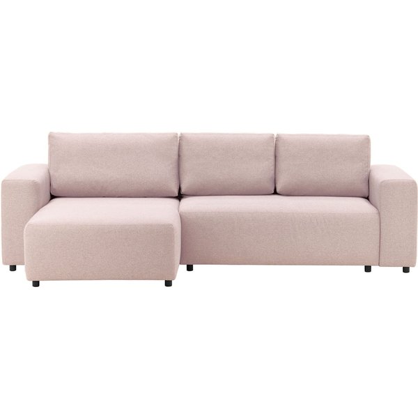 Solace Left Hand Corner Sofa Bed, red