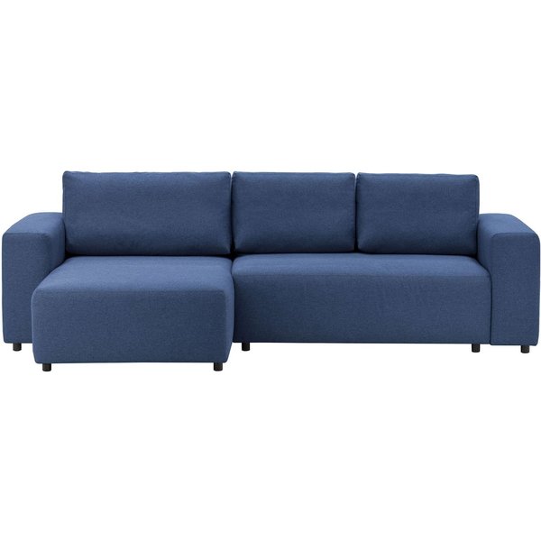 Solace Left Hand Corner Sofa Bed, navy blue