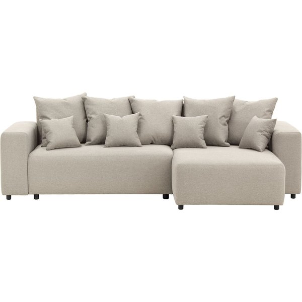 Homely Right Hand Corner Sofa Bed, graphite