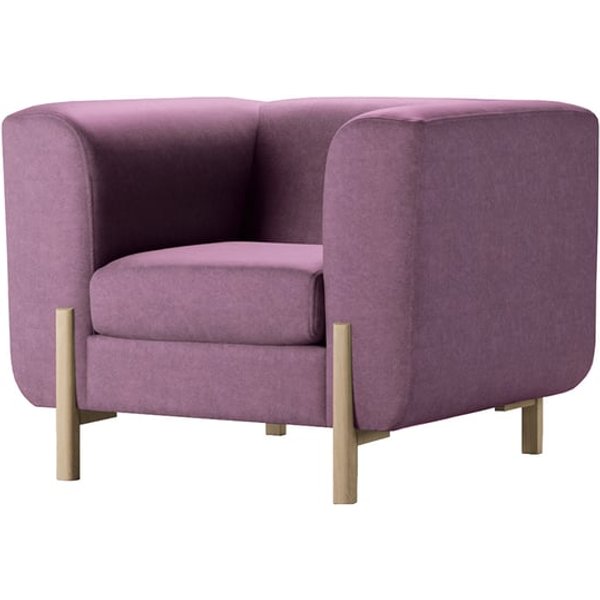 Plia Armchair, blush