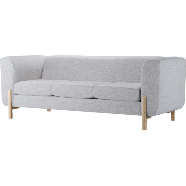 Plia 3 Seater Sofa, Light grey