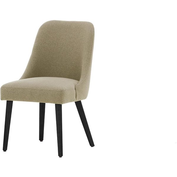 Albion Dining Chair, beige, Leg colour: black