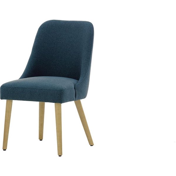 Albion Dining Chair, blue, Leg colour: like oak