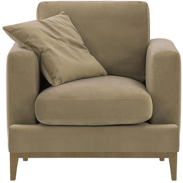 Covex Wood Armchair, mink, Leg colour: wax black
