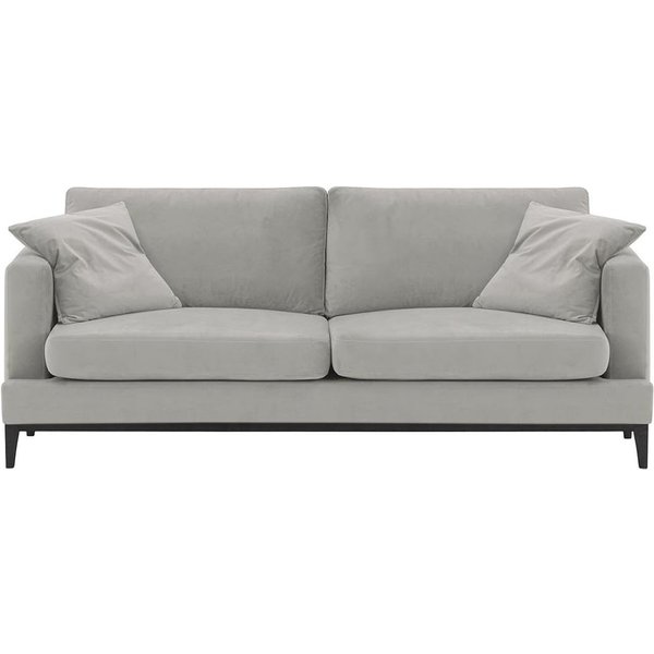 Covex Wood 3 Seater Sofa, silver, Leg colour: black